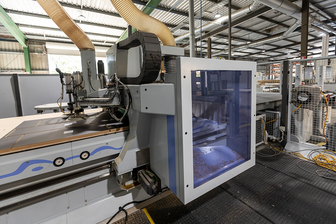 HOMAG CNC cell in Precise Precut factory layout