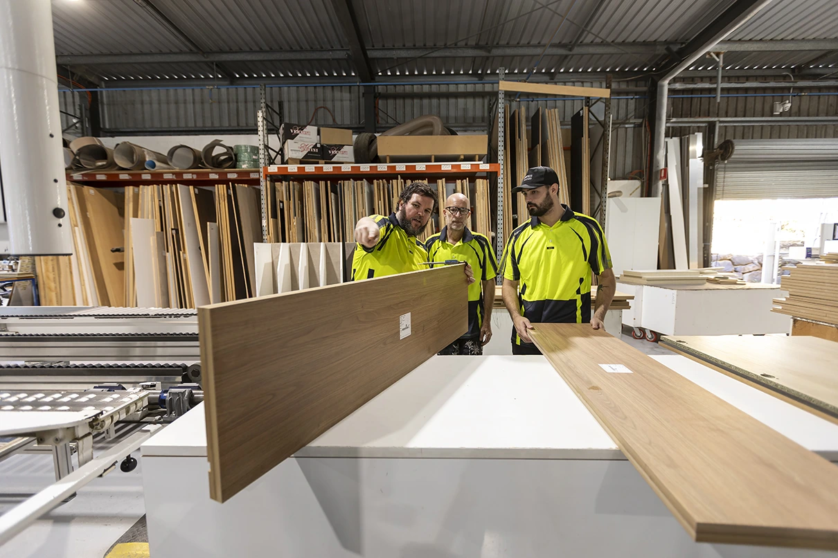 Precise Precut's automated edge banding setup with twin HOMAG systems